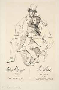 背教者の著者であり扇動の著者、c。 1833年（彫刻） 作： Daniel Maclise