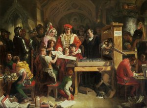 キャクストンの印刷機 作： Daniel Maclise