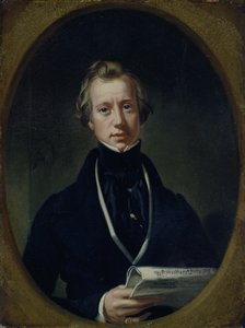 ジョン・オーランド・パリー（油彩、ミルボード） 作： Daniel (1806 70) Maclise