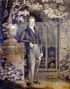 リチャード・セイントヒルの肖像、1820年頃～1850年頃（紙に鉛筆）