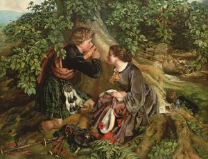 スコットランドの恋人、1863 作： Daniel Maclise