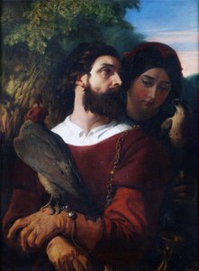 鷹匠 作： Daniel Maclise