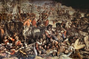 ウォータールー後のウェリントンとブラッチャーの会合 (壁画) (200144 の詳細) 作： Daniel Maclise