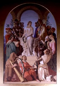 騎士道の精神（キャンバスに油彩） 作： Daniel Maclise