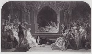 ハムレット(彫刻) 作： Daniel (after) Maclise