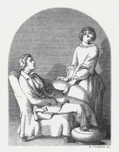 テニソンの詩「The Princess」の挿絵（エングレービング 作： Daniel (after) Maclise