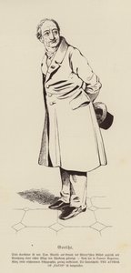 ヨハン・ヴォルフガング・フォン・ゲーテ、ドイツの詩人、劇作家 作： Daniel (after) Maclise