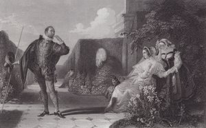 マルヴォーリョ「十二夜」（版画 作： Daniel (after) Maclise