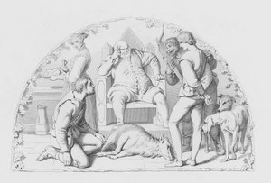 シェイクスピア『正義』（版画 作： Daniel (after) Maclise