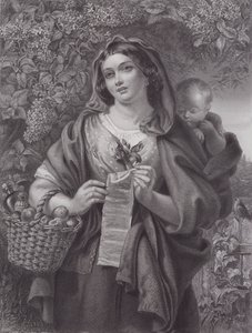 バラッドシンガー(彫刻) 作： Daniel (after) Maclise