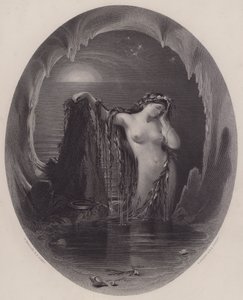 ハープの起源（エングレービング 作： Daniel (after) Maclise