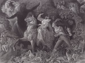 ウンディーネ（彫刻 作： Daniel (after) Maclise