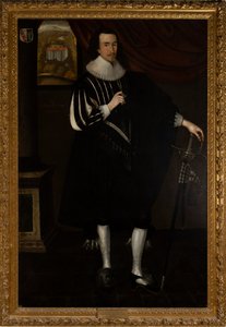 サー・エドワード・ビショップ Kt、第 2 Bt. パーハムの (1602-1649) 作： Daniel (circle of) Mytens
