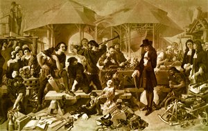 デプトフォードドックヤードのピーター大王 作： Daniel 1806 70 Maclise