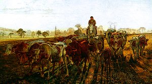 帰宅する牛たち 作： Daniel Alexander Williamson