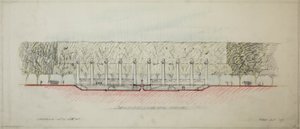 ポトマック ラウンド ポイント、ワシントン D.C.、セクション スケッチ、1909 年。 作： Daniel Burnham