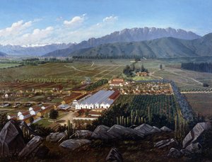 エランズリズパンケウエのブドウ園、チリ、1896年 作： Daniel Escobar