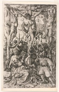 カルバリー、c。 1520。 作： Daniel Hopfer