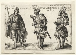 1516年以降の3人の価値あるクリスチャン。 作： Daniel Hopfer