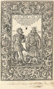 ウルスペルゲン修道院長の年代記 作： Daniel Hopfer and Burchardus Biberacensis, Provost of Ursperg