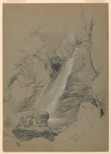デッサン（1859年7月18日、マサチューセッツ州サウス・エグレモント、バッシュ・ビッシュ・フォールズ
