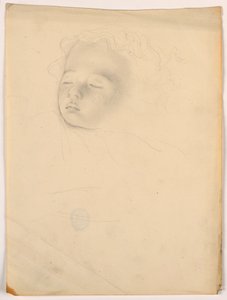 ドローイング、眠る子供、1840-45年
