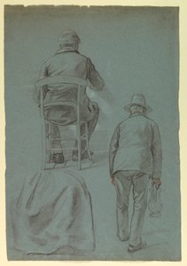 図面、シェパード・ガンディ夫人のためのスカート・ドレープ、1859年
