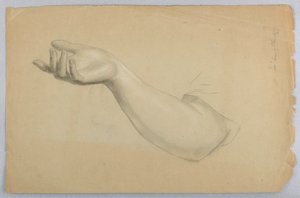 ドローイング、『慈愛のレッスン』のための習作、1850年