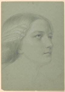 素描、「マグダレン」のための習作、F、1852年