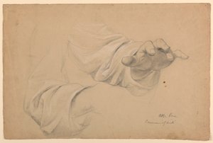 デッサン、「tの交わり」のための習作、1844年