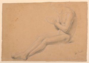 ドローイング、「病者の聖体拝領」のための習作、1844-45年