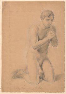ドローイング、「病者の聖体拝領」のための習作、1844年