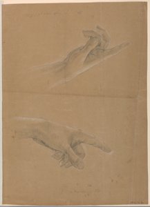 素描、「初期クリスティア」のための習作、1839-40年