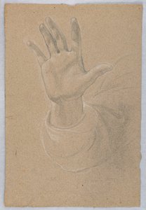 素描、「初期クリスティア」のための習作、1839-40年