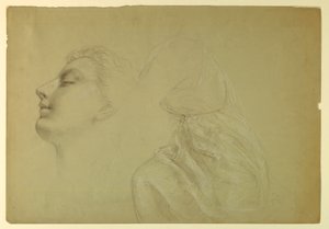 素描、「正義と平和」のための習作、1886年