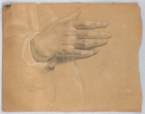 ドローイング、「マーサ・リプローブ」のための習作、1855年2月