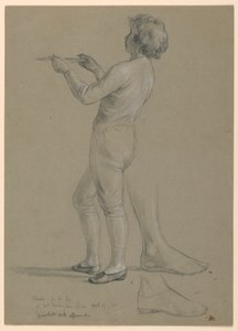 ドローイング、「マーサ・ワシントン・レセプション」のための習作、1860年