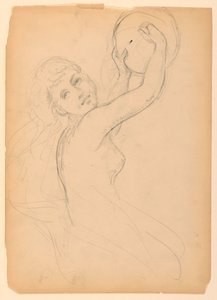 素描、『ナショナル・アク』のための習作、1887年 作： ダニエル・ハンティントン