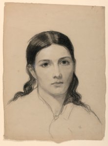 素描『画家の妻ソフィー』1853年