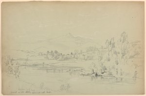 クリークからのチョコルア山 作： Daniel Huntington
