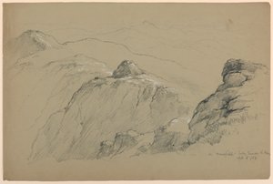 マンスフィールド山でこぶを望む