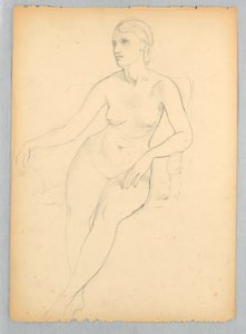 ヘレン・ハマーズリーの肖像画のための裸体習作 作： Daniel Huntington