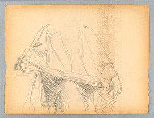 肖像画のスケッチ 作： Daniel Huntington