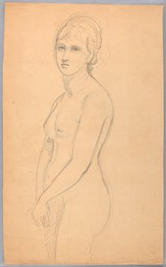 立っている女性のヌード