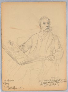 Morris K. Jesup 氏の肖像画の習作 作： Daniel Huntington