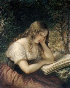 森で勉強、1861年。