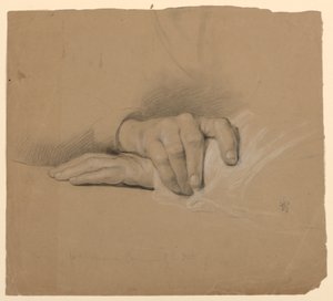 「病人の交わり」における高齢女性の手の研究 作： Daniel Huntington