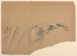 「病人の交わり」のための左手の研究 作： Daniel Huntington