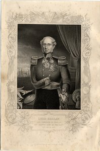 1856年のラグラン卿の肖像 作： Daniel John Pound