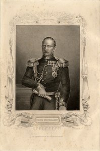 ミハイル・ドミトリエヴィッチ・ゴルチャコフ王子の肖像1795-1861、1856 作： Daniel John Pound